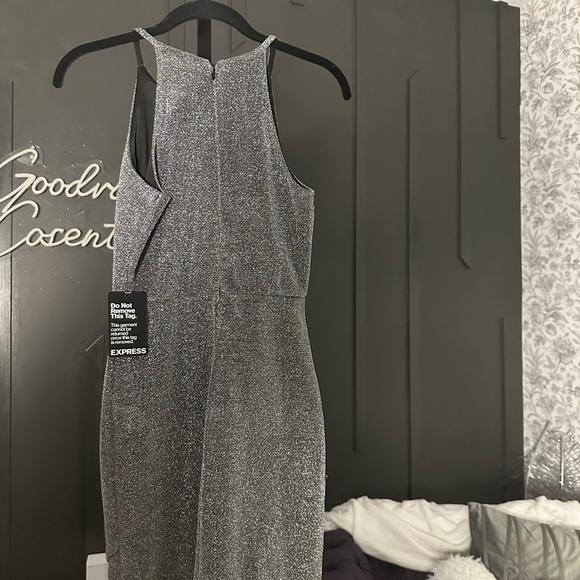 Express Silver Glitter Dress - Picture 8 of 8